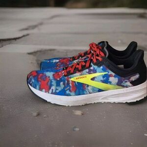 Brooks Launch 9 Tie-Dye Rock & Roll Athletic Running Shoes Women's Size 9.5